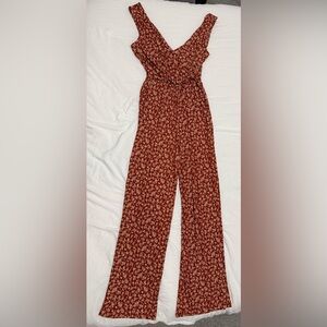 Gilli Red and White Floral Romper